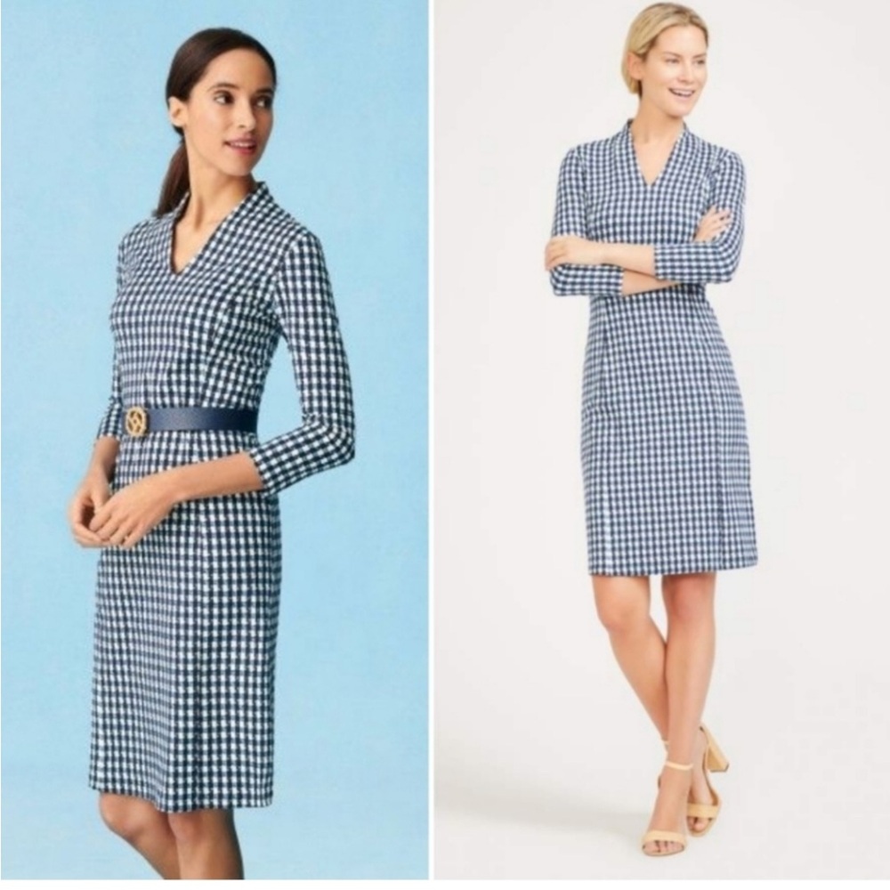 J. McLaughlin Catalina cloth Ivana dress with blue print Size Small
